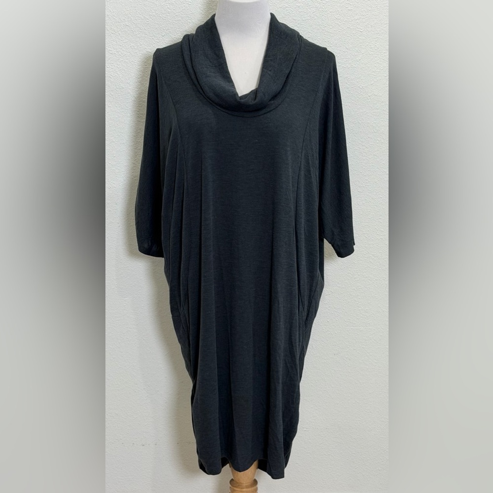 NEW Love Delirious of LA‎ Cowl Neck Tunic Dress Plus Size 3X Ruched Lagenlook